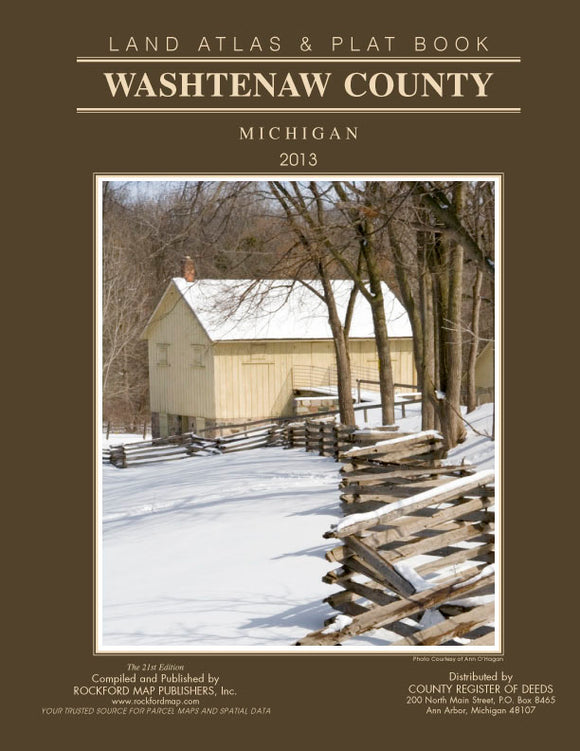 Washtenaw County 2021 Land Atlas & Plat Books